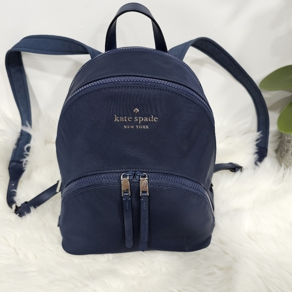 Kate Spade Karissa Nylon Backpack, Medium Navy - Picture 1 of 16